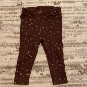 Zara 6 to 9 months floral leggings